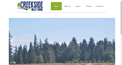 Desktop Screenshot of creeksidevalleyfarms.com